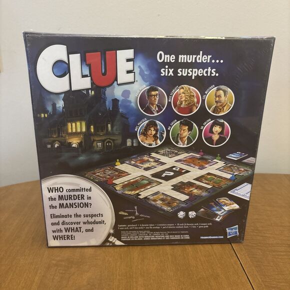 NEW Clue Board Game The Classic Mystery Game - Hasbro Sealed - Picture 2 of 2